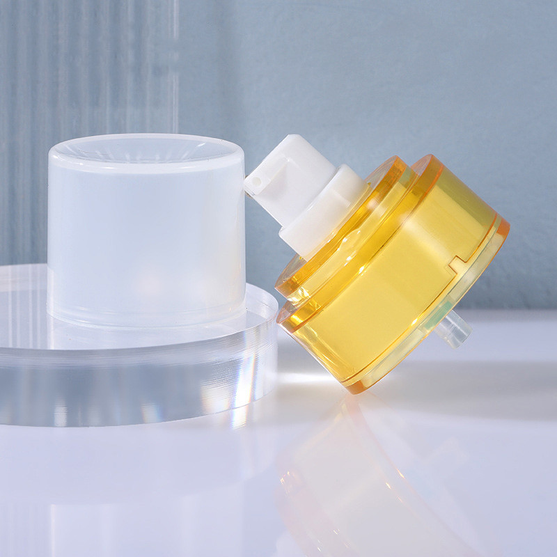24 Teeth Slub lotion Pump Cosmetic Face Wash Bottle foam Pump Scrub Half Cover lotion Pump