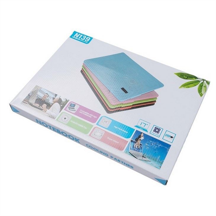 ARTSHOW - OEM 2 Fans Notebook Cooler Stand Laptop Air Cooler Pad 4W Five Colors Available