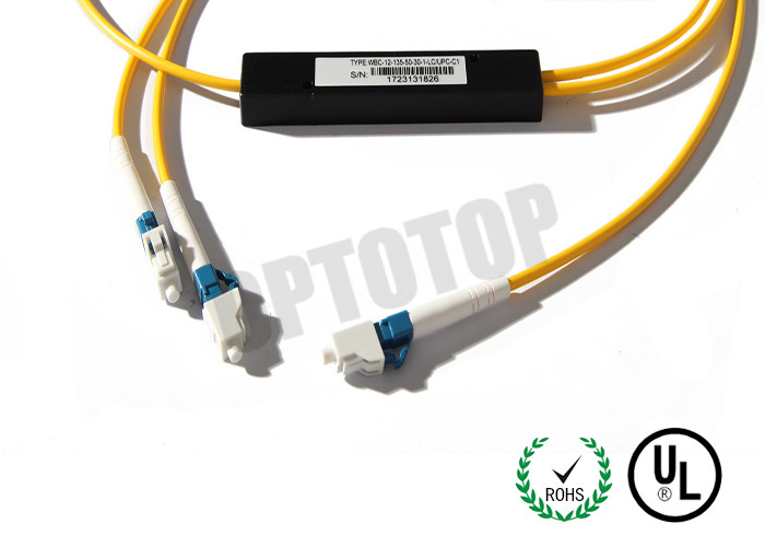 Single Mode Fiber Coupler 1X2 LC Fbt Coupler Φ2 Length Customized Package C