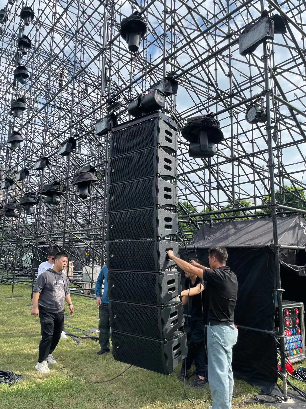 ARE AUDIO line array speaker stage speaker audio sound system dual 12 inch outdoor line array speaker