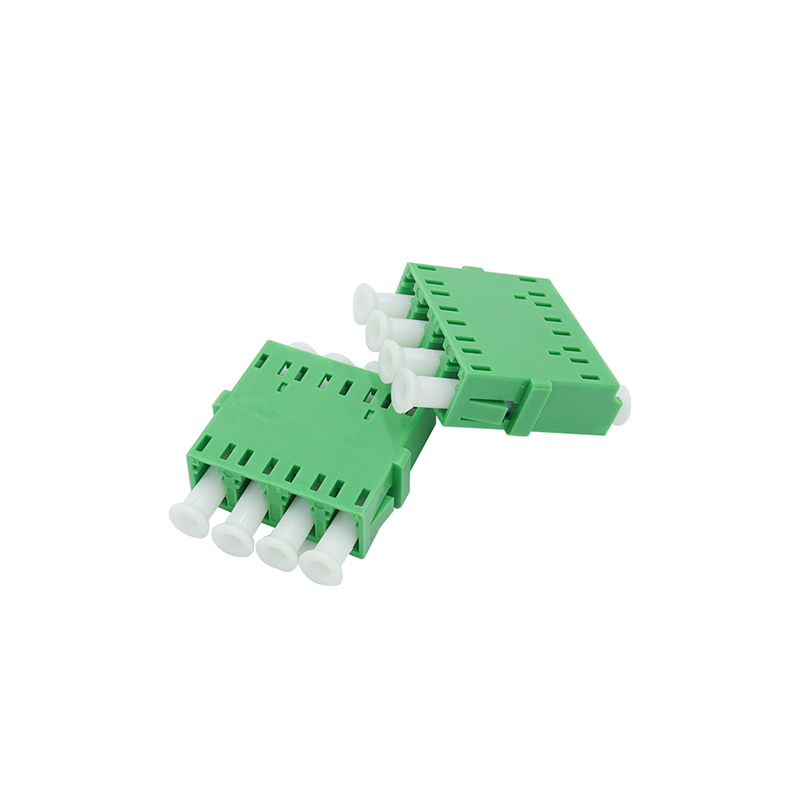 Customized Fiber Optic Adapter 4 Port LC APC With Flange OEM