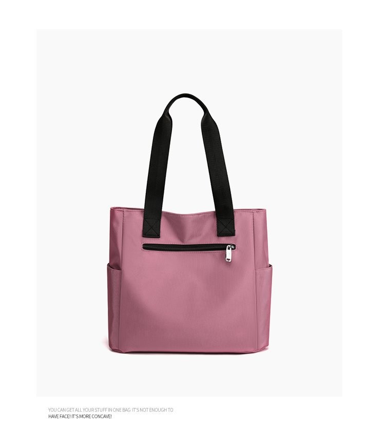 Women'S Waterproof Nylon Tote Bag Custom Logo Ladies Handbags Zipper