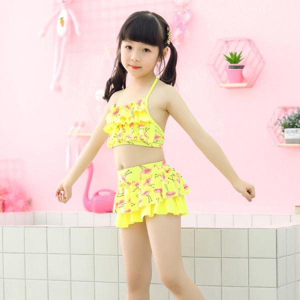 Baby Girls Two Pieces Bikini Set Swimwear Beach Swimsuit Swimming Suit for