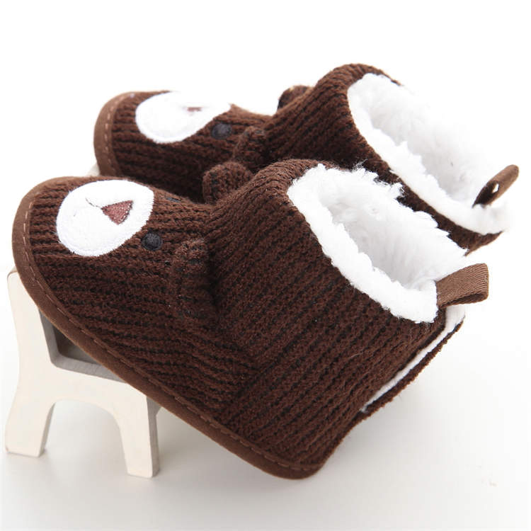 New designed warm cotton Cute Cartoon animation 0-18 months infant baby boots