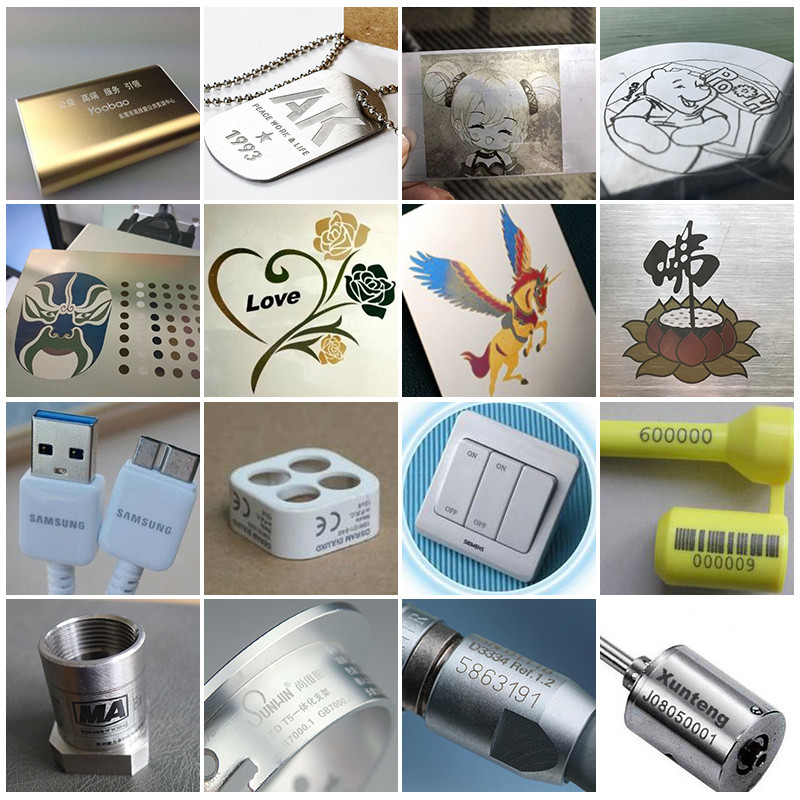 3D Dynamic coin laser engraving machine fiber 30w 50w 100w for mould marking