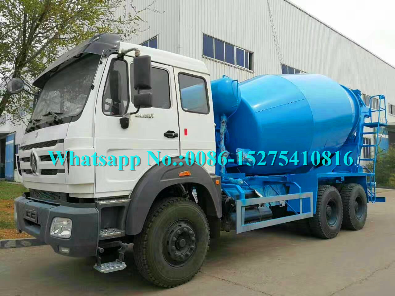 2638 380hp Beiben Mercedes Benz Brand New 6x6 8cbm Concrete Transit Mixer Truck for DR CONGO