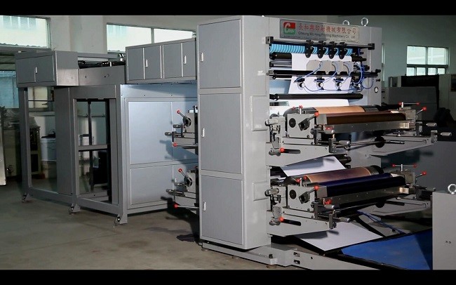 14kw Auto Flexo Ruling Machine / From Reel To Pile /For Exercise Book / Easy Operate