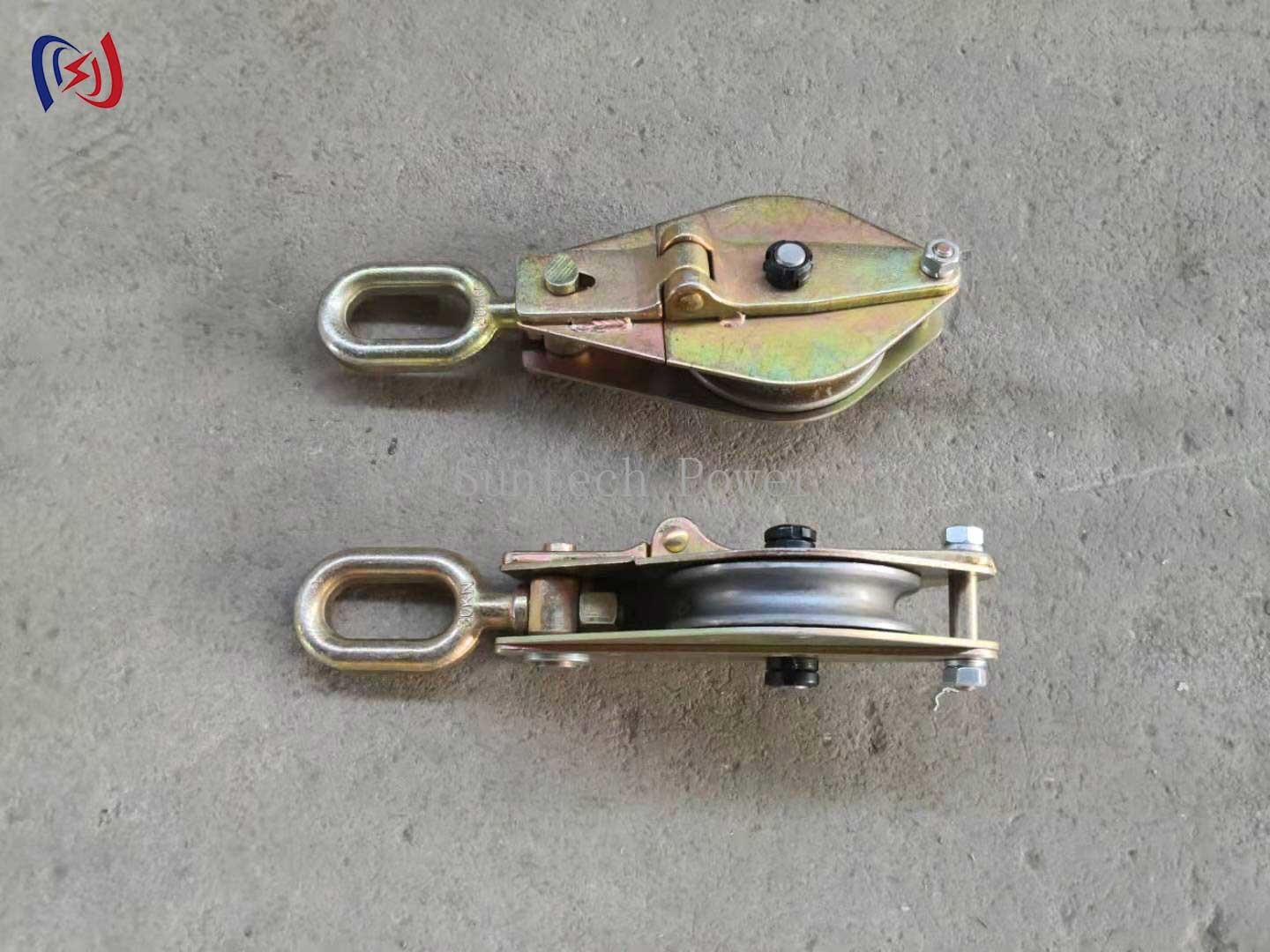 Casting Steel Wire Rope Pulley Wheel Sheave Hook Type Hoisting Lifting Block Tackle