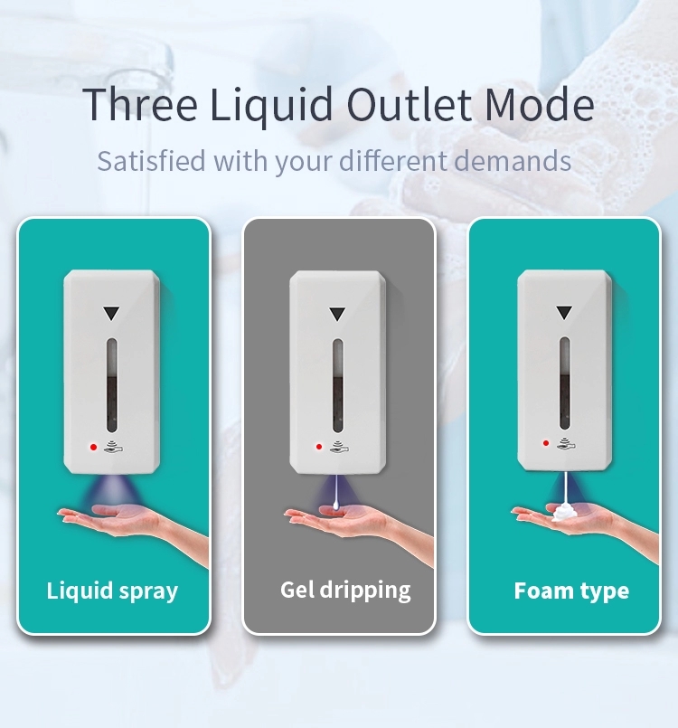 Containers Automatic Soap Liquid Soap Foam Dispenser 1000ml Used in Public Place