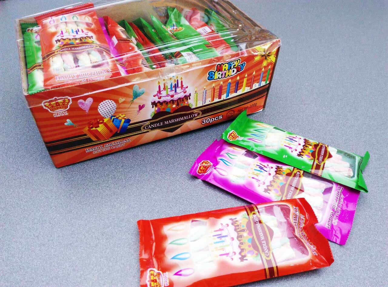 4 in 1 Colored Marshmallows Candy Soft and Sweet / Nice Taste Pop Snack for Children
