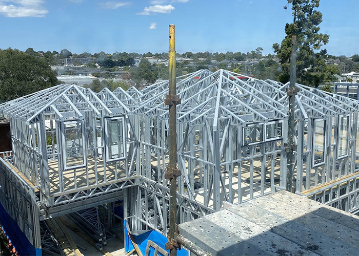 Australian Standard Prefab Light Guage Steel Frame House 2nd Floor Town House