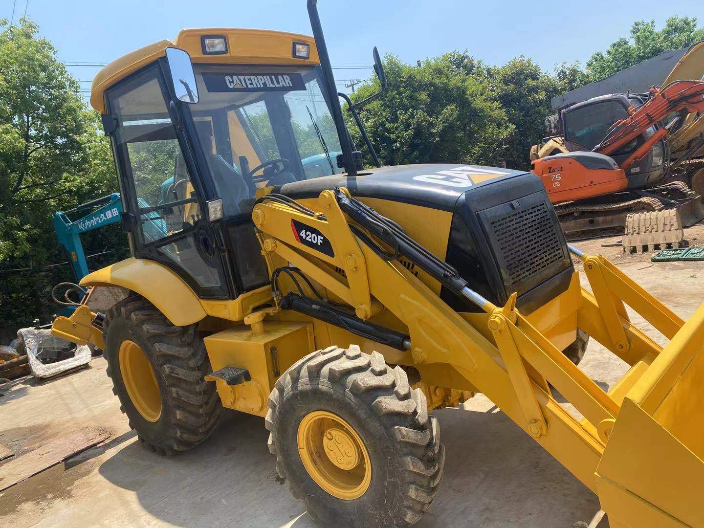 used retro excavator 420F caterpillar420 420F CAT420 machinery backhoe excavator loader