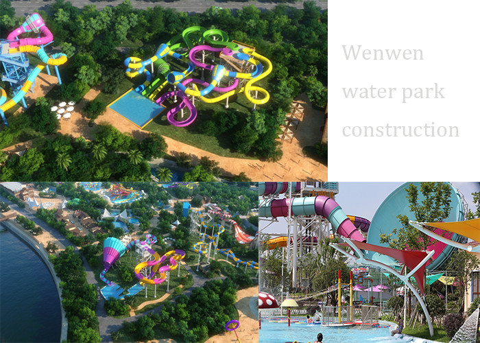 Customized Color Family Boomerang Water Slide