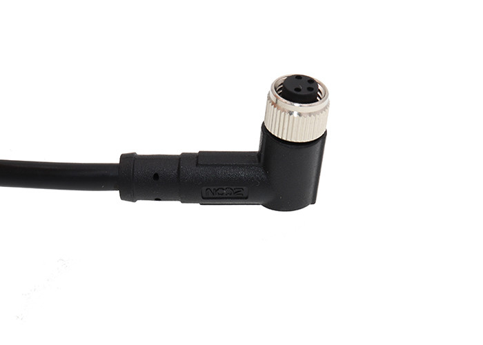 Right angled M8 4pin 5M female cable and connector for use with Industrial Sensor
