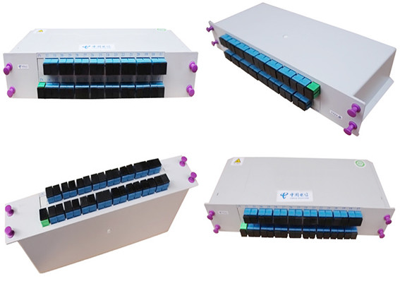 SC Adapter Fiber Optic Splitter 1X32 , Optical Power Splitter GPON