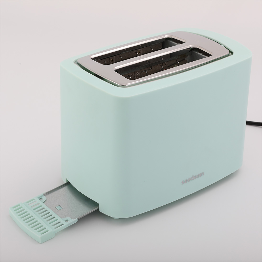 220V~240V toaster steel Retro Style Aesthetic 2 Slice Toaster Pastel Green for household appliances toaster price good