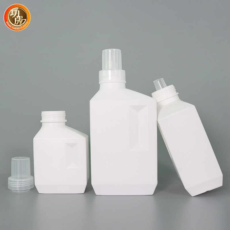 Empty PE Plastic Liquid Laundry Detergent Bottle 1L 2L Refillable
