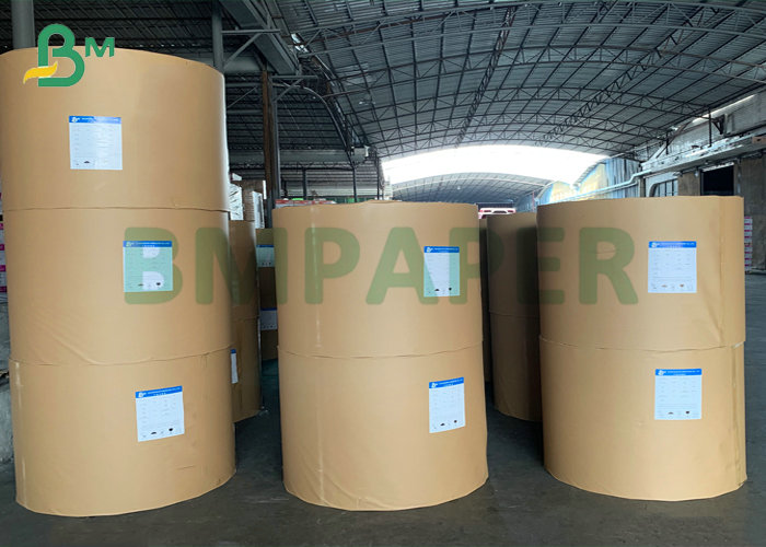 Unbleched Wood Pulp 120gsm 150gsm High White Kraft Paper For Handbag