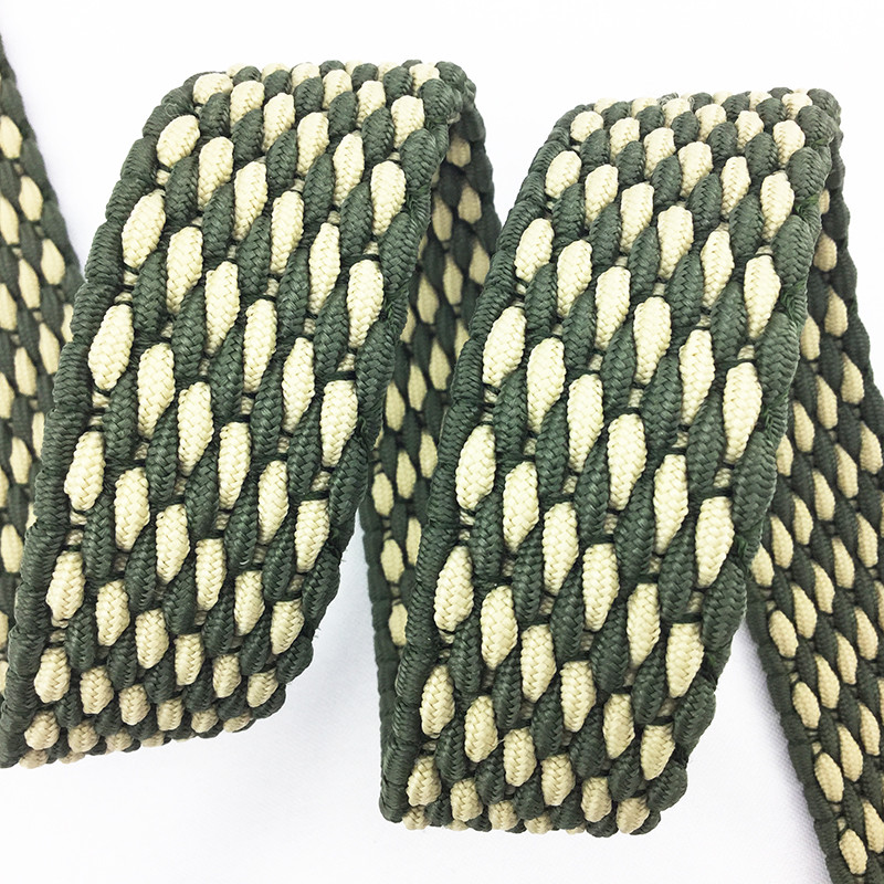 Weaving Stretch Elastic Belt 110cm Dark Green Belt Alloy Pin Buckle