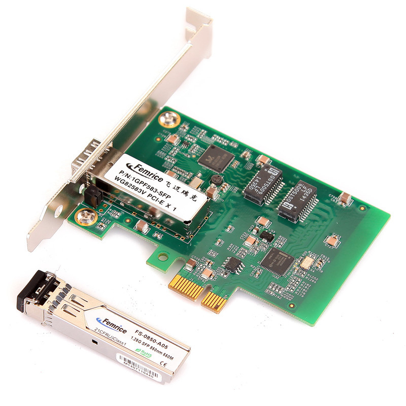 1000Mbps Gigabit Ethernet Desktop Computer Network Adapter 1G PCIex1 Fiber Optic Network Interface Cards