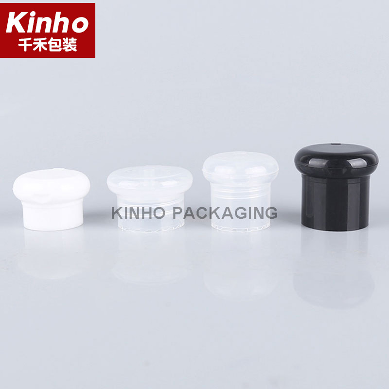 Mushroom Cosmetic Bottle Cap 24/410 24/415 28/410 28/415 Flip Top Bottle Lids PP
