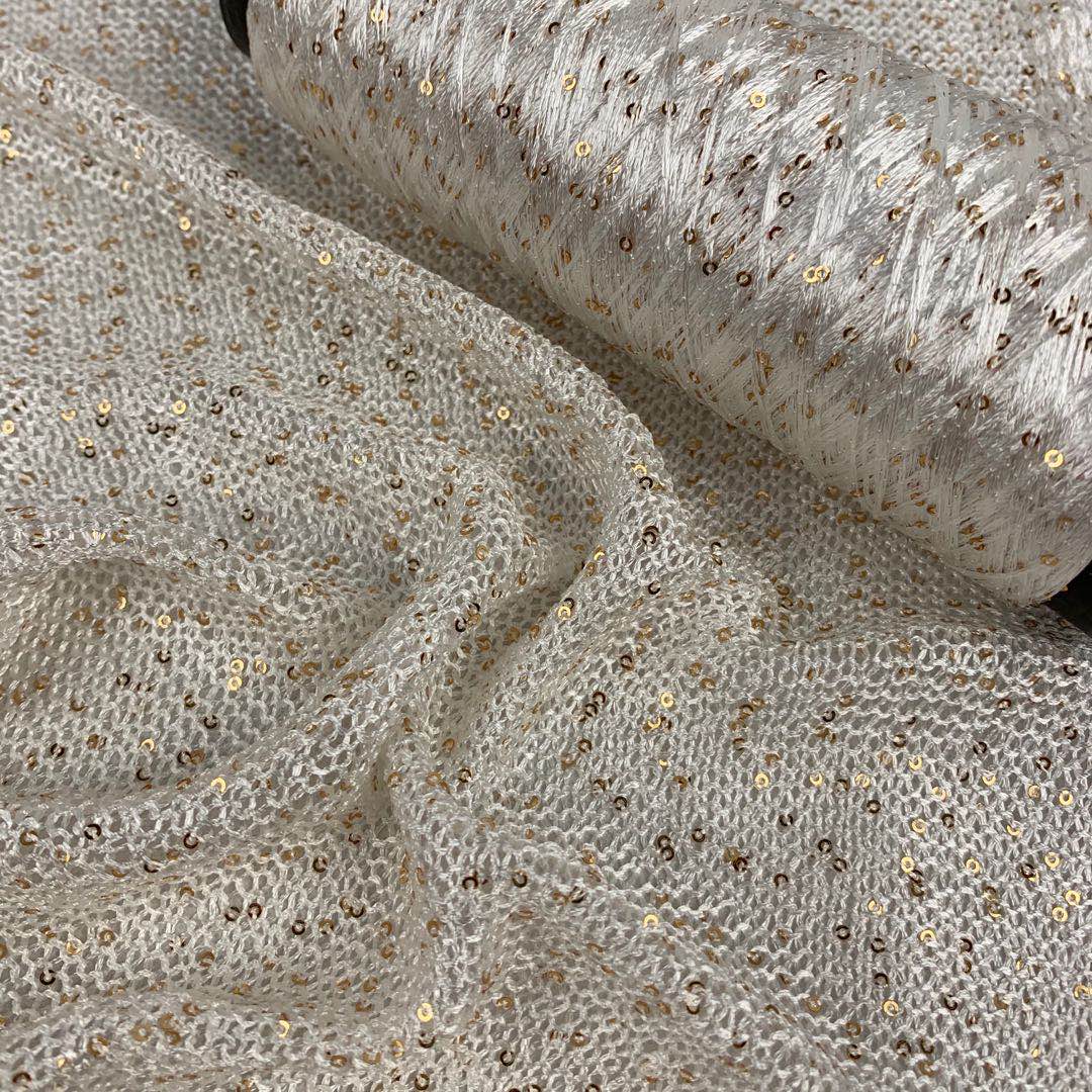 1MM 2MM 3MM 6MM Sequin Yarn 100% Polyester 5.5NM 6.5NM Sequin Wool Yarn 192 Colors