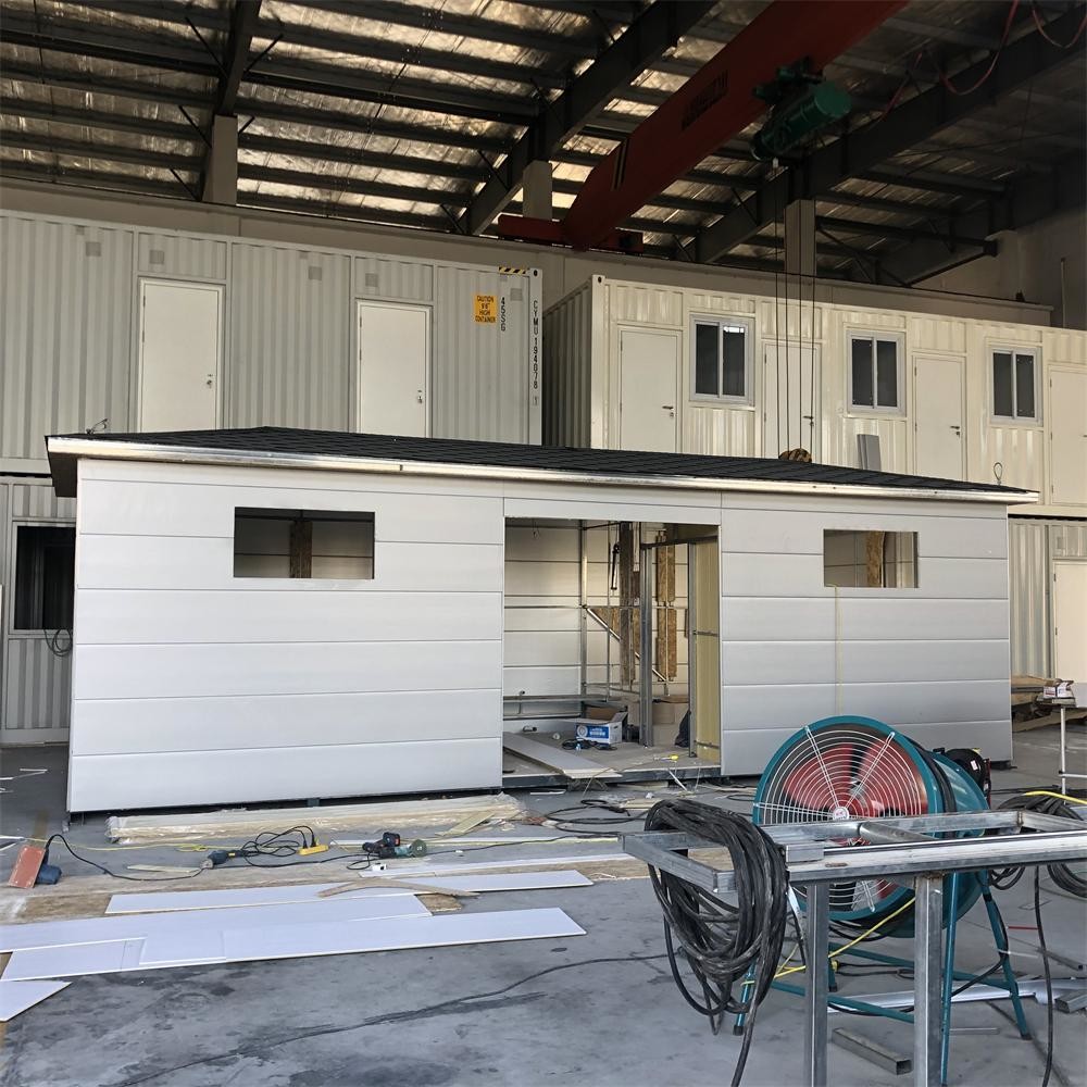 Customized 10m2 Portable Toilet With The Glass Door And Double Layer Glass Window