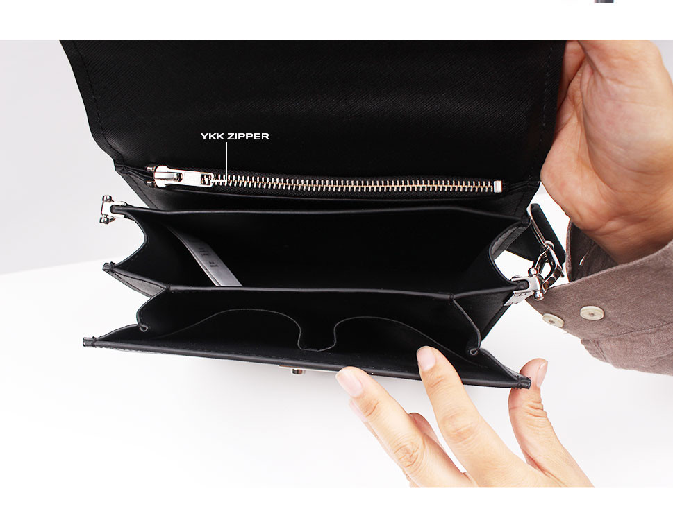 22*18*9cm Leather Crossbody Purse