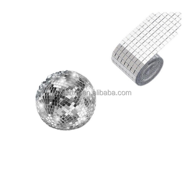 Glass Dome Mirror Ball Sticker Reflective Wall Sticker Silver Gold Rose Gold Mirror Balls Sticker for Wedding Decoration