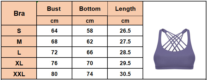 Naked Feeling Breathable Women Sports Bra Cross Back With Removable Pad