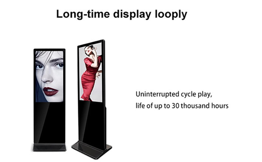 55" 65" Digital Display Touch Screen Kiosk RK3288 WIFI 3G / 4G With Metal Housing