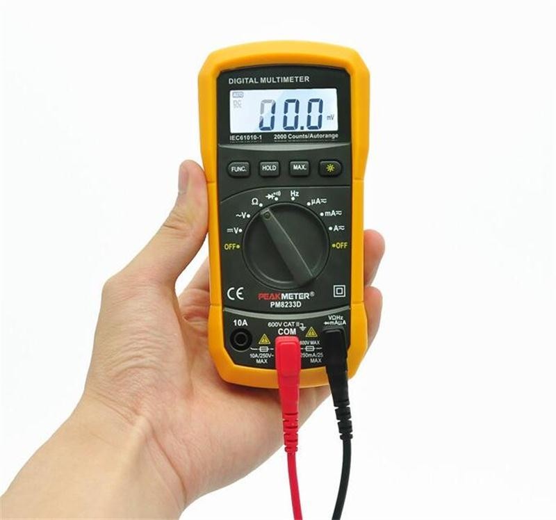High Precision Digital Multimeter With Auto Range And Temperature Measurement