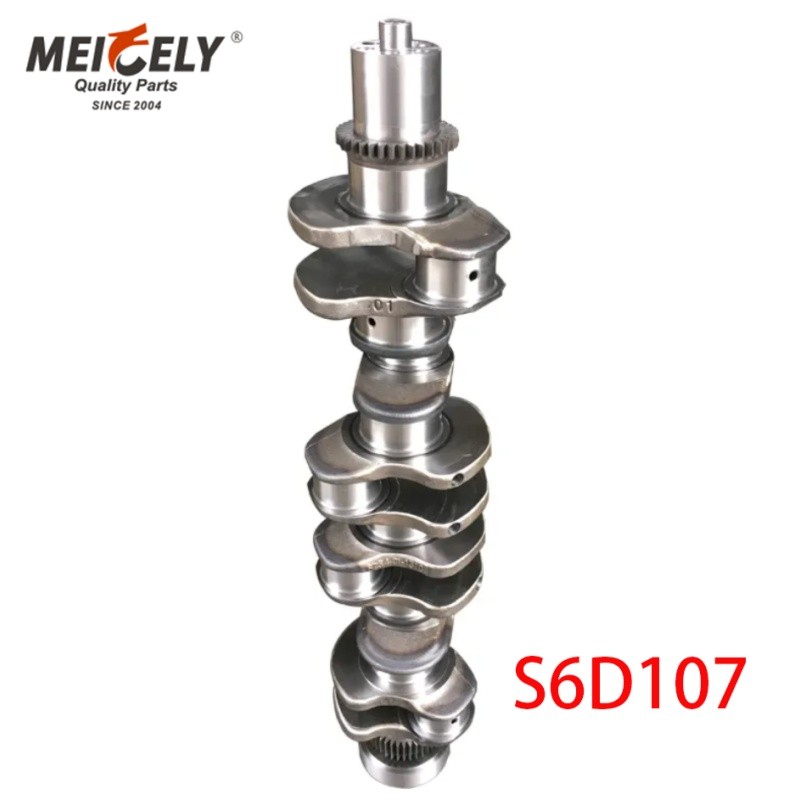 S4D102 S6D102 S6D107 S6D125 Forged Steel Cast Crankshaf For Excavator