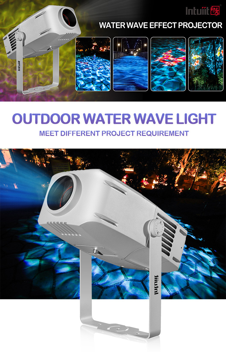7 Color 400W Moving LED Water Ripple Lighting Projectors Night Party Light