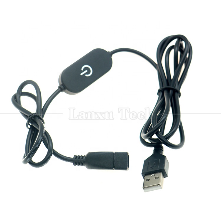 5V Male to Female USB Touch Switch on off Dimmer Controller Cable Stepless Lamp Light Board Strip Bar LED Dimmer