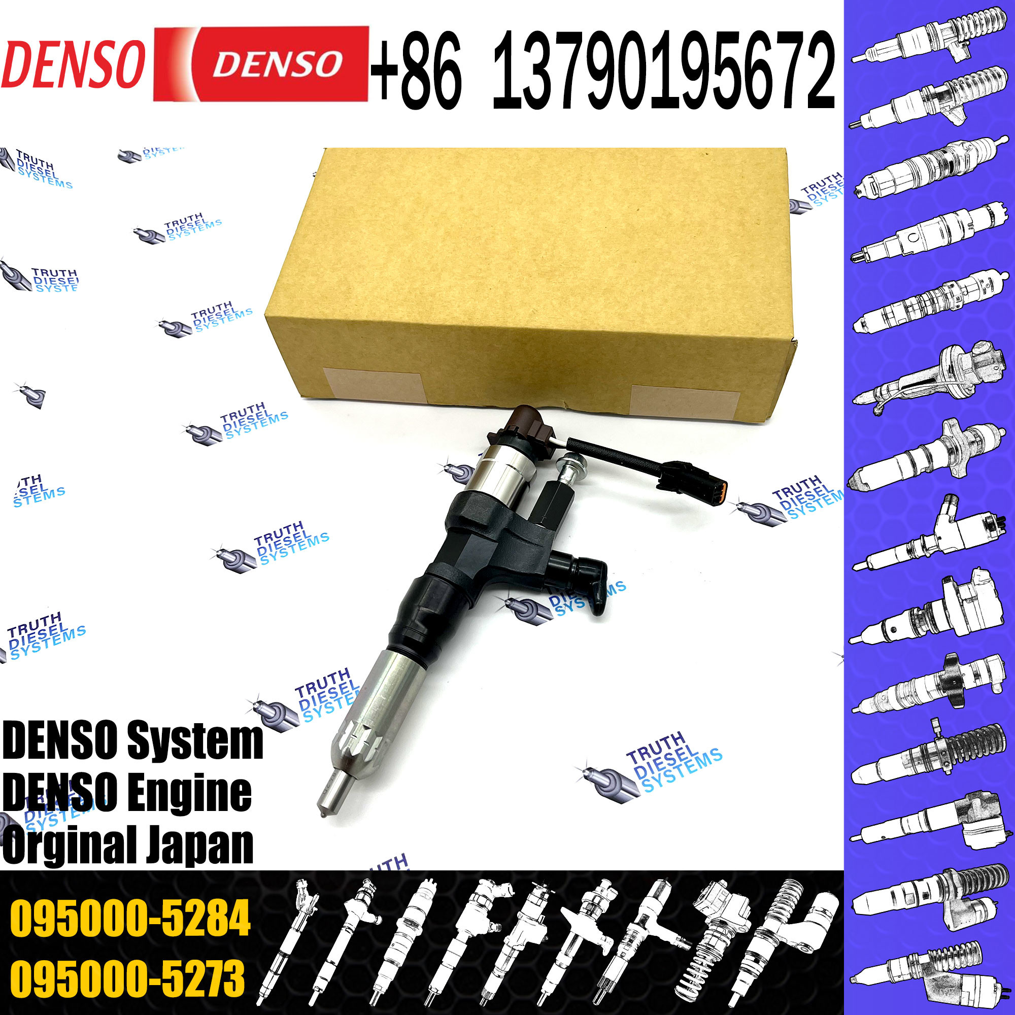 095000-5284 Fuel injector 095000-528 Fuel injector 23670-E0291 Fuel injector