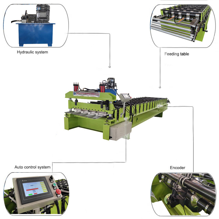 Metal Roof Tile Trapezoidal Roll Forming Machine 5.5kw