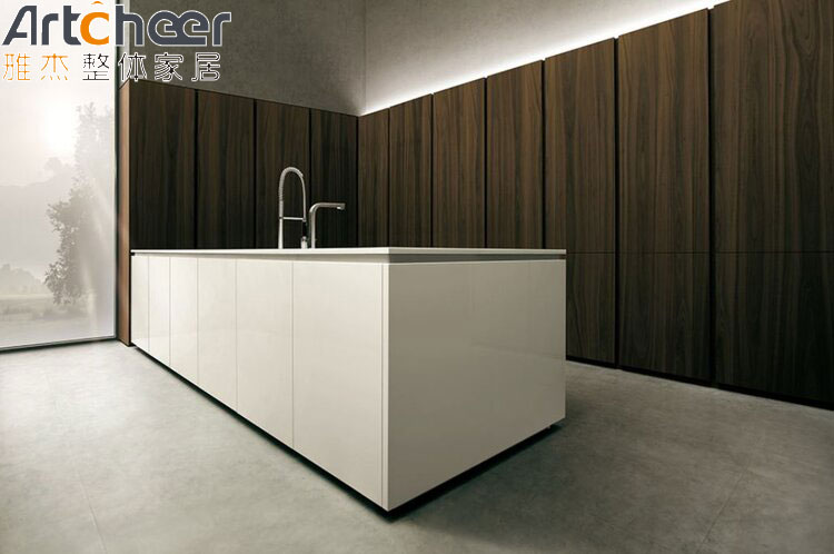Kitchen Furniture Customized Modern Kitchen Cabinet With Design Lacquer Finish