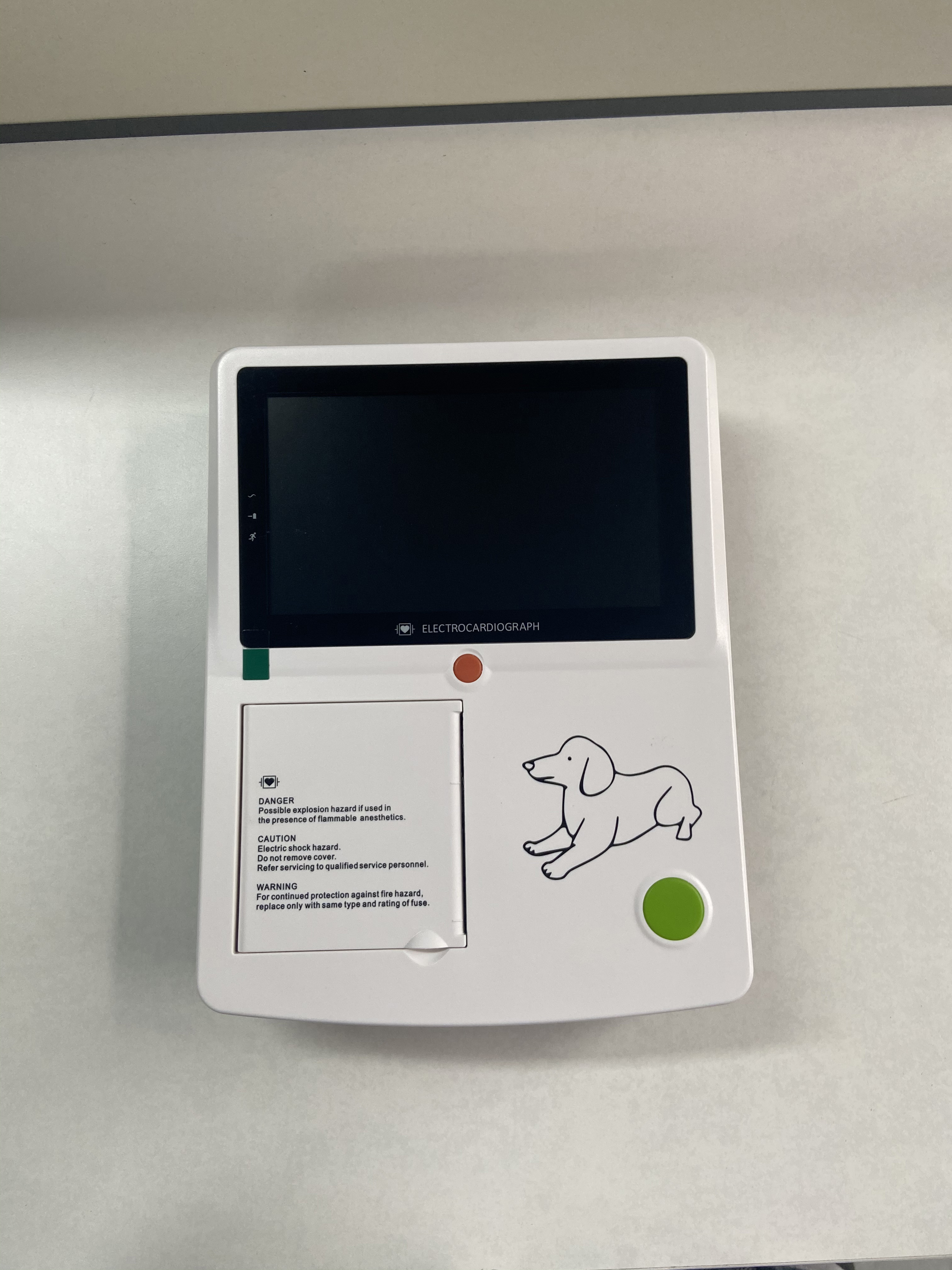 Medical Hospital Digital Touch Screen 3 Channel 12 Lead ECG EKG Machine For Vet