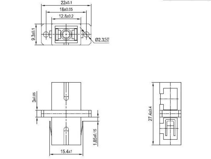 Green Duplex SC APC SM SX Optical Fiber Coupler