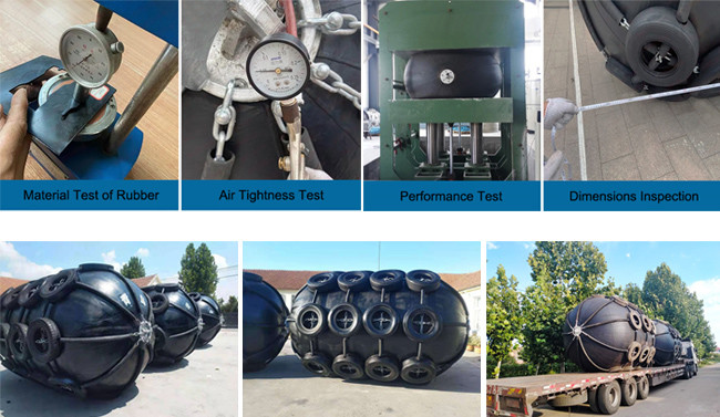 3.3M Rubber Pneumatic Fender Yokohama ISO17357-1:2014 Standard