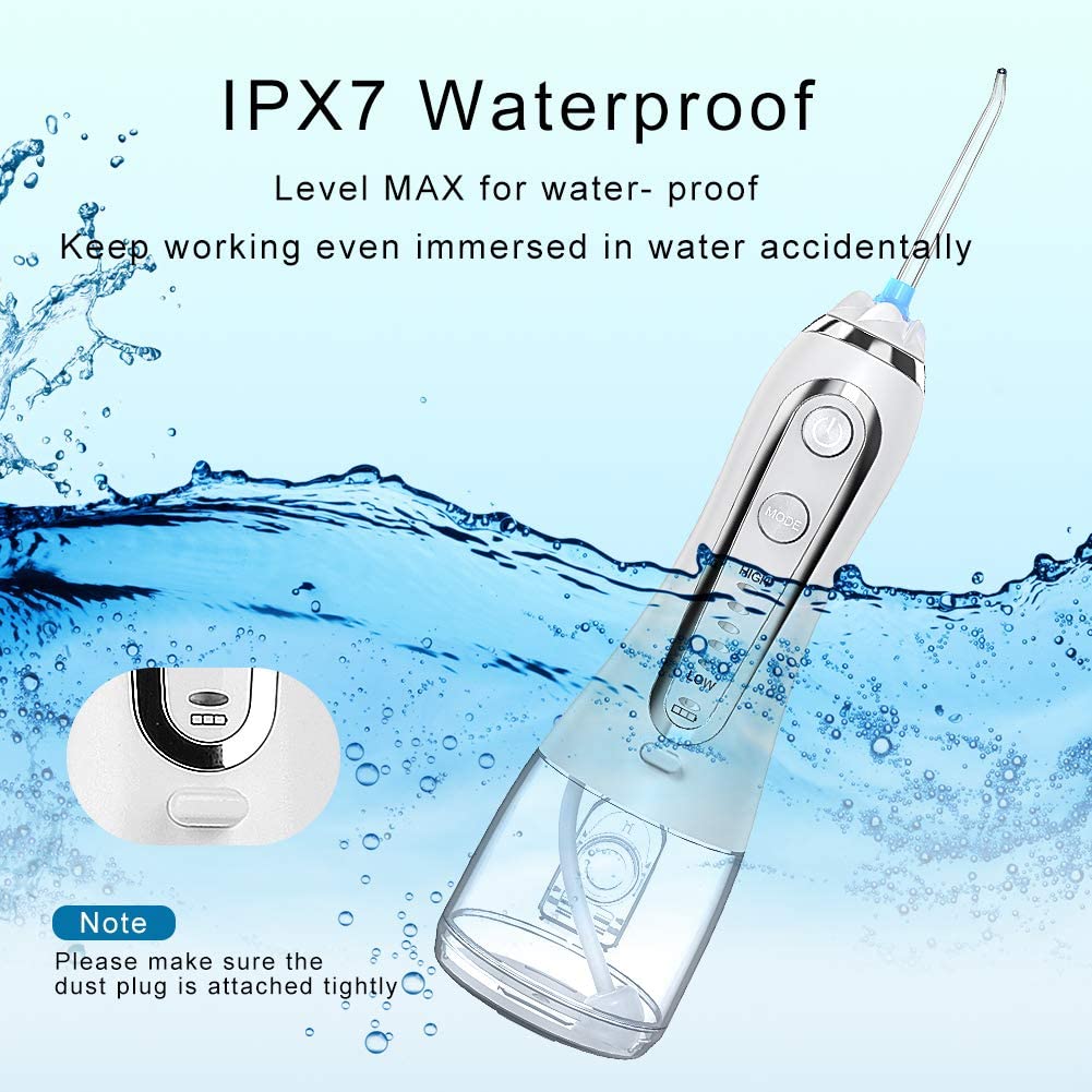 5V Rechargeable Water Flosser , Oral Hygiene Irrigator With 0.3L Tank