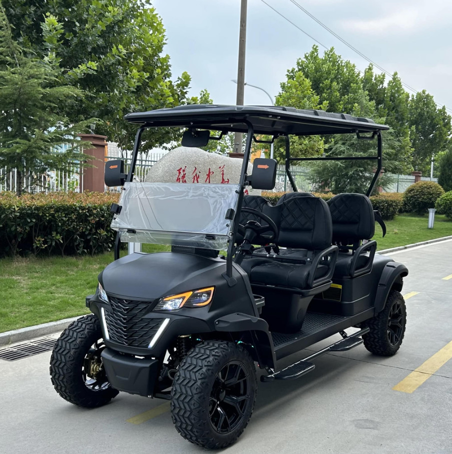 Multimedia LCD Display 4 Seater Golf Cart for Enhanced Driving Experience