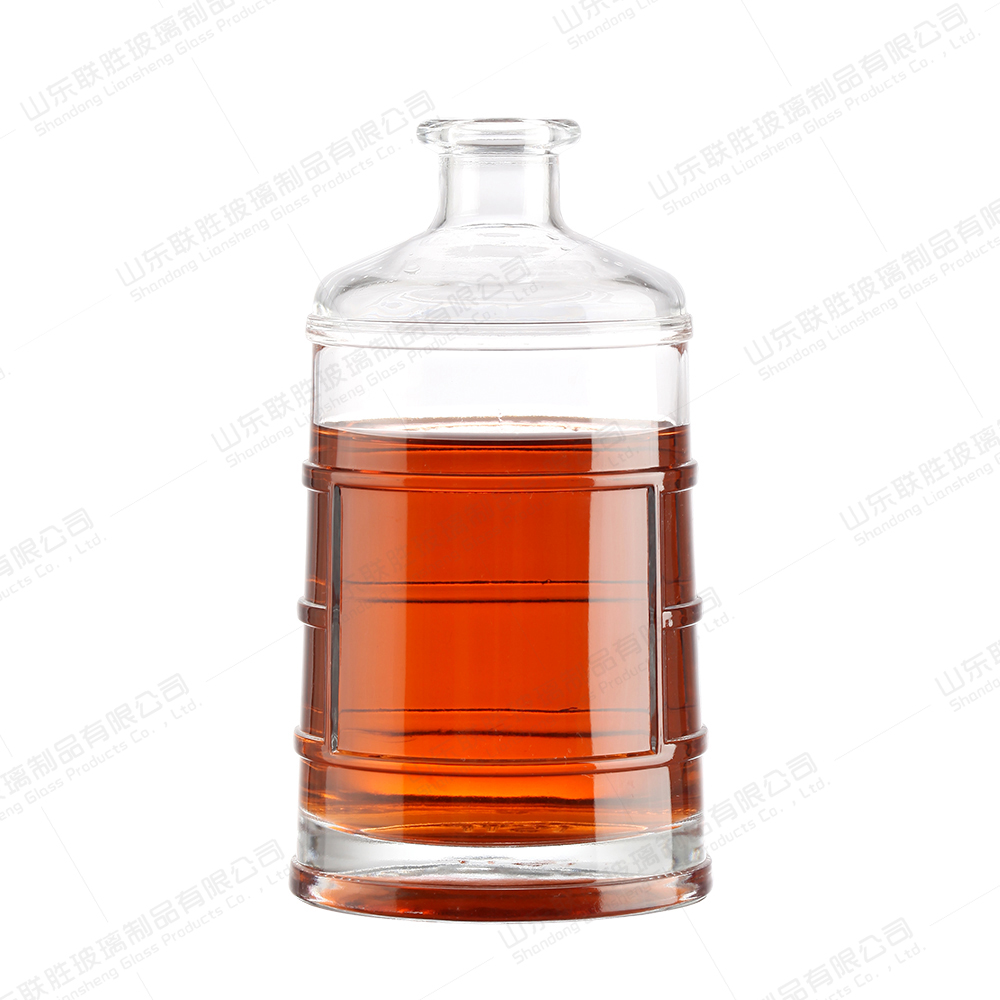 Rubber Stopper Sealing Type Glass Bottle for Rum Gin Tequila Whisky 500ml 700ml 750ml