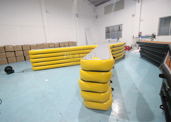 20cm Double Wall Fabric Material Y Shape Floating Pontoon Boat Jet Ski Platform , Inflatable Floating Jetski Dock