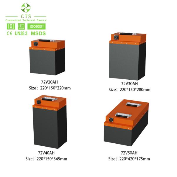 CTS 72V 60V 30Ah 50Ah OEM Battery Pack For Electric Scooter / Electric