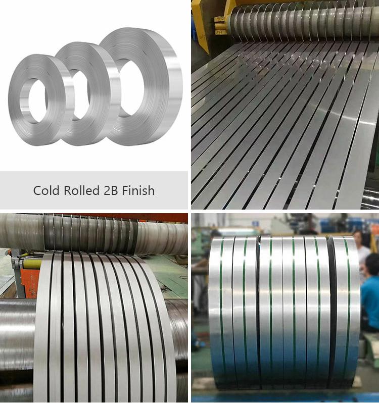 Sus 304L Cold Rolled 2B Surface Stainless Steel Band Strip 304 Mill Edge