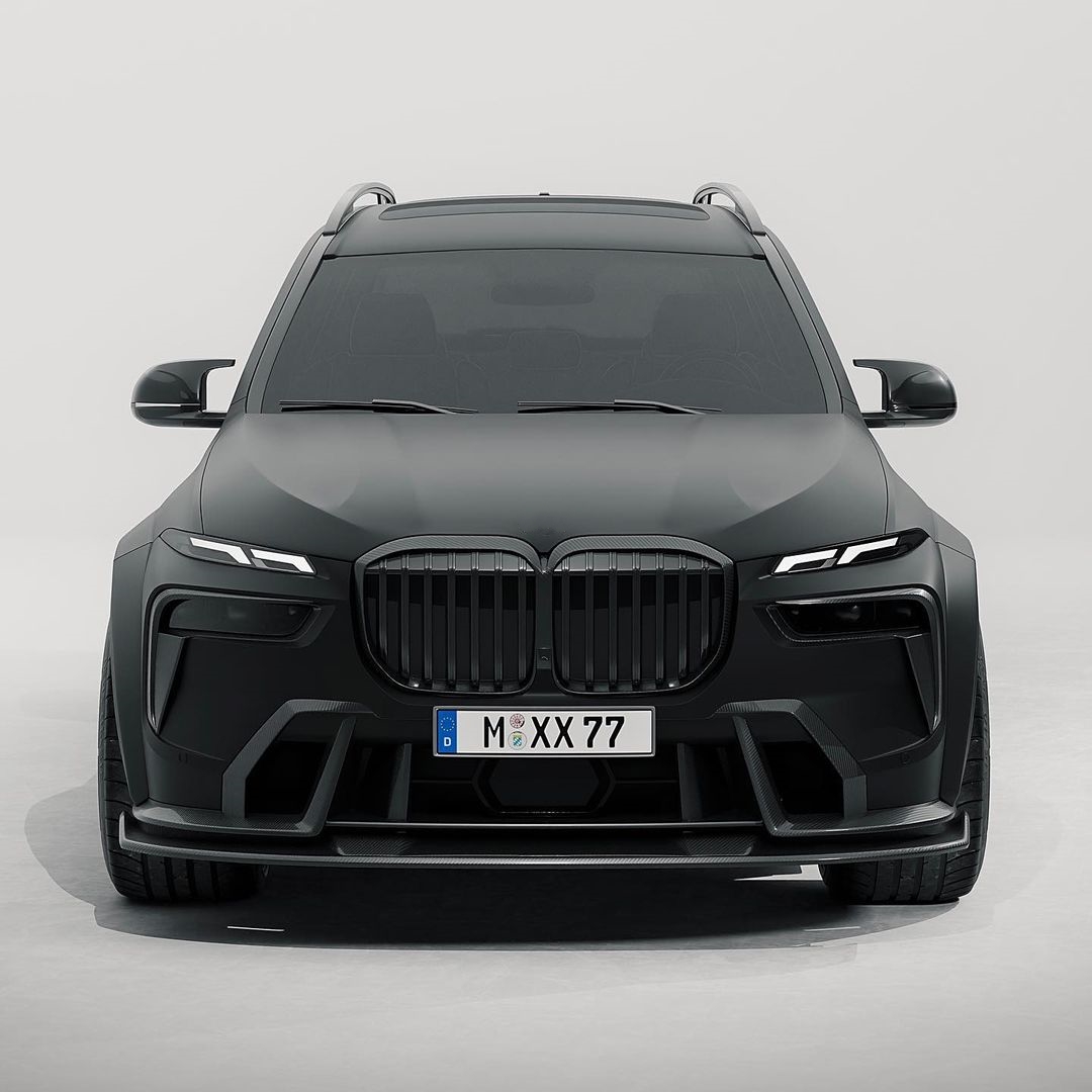 For BMW X7 Carbon Fiber Body Kit X7 Carbon Fiber Front Lip Diffuser Spoiler Hood Side Skirt Wide Body Kit