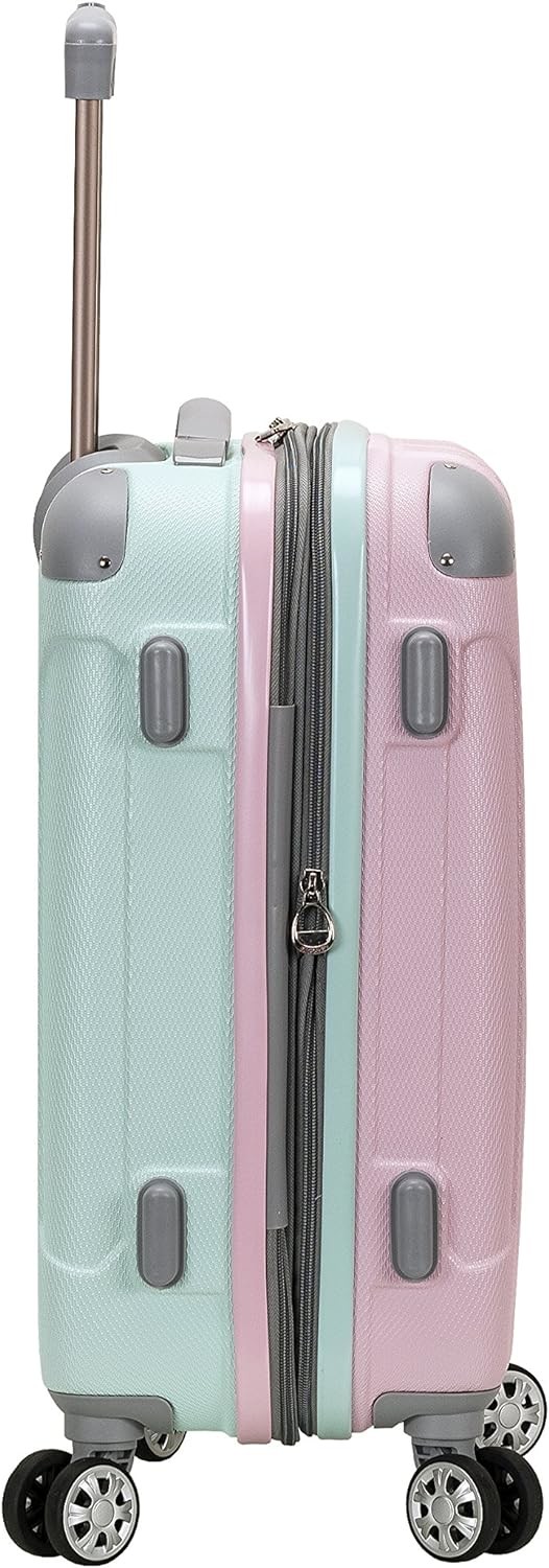 Expandable Luggage with Spinner Wheels, Multicolor, Carry-On 20-Inch