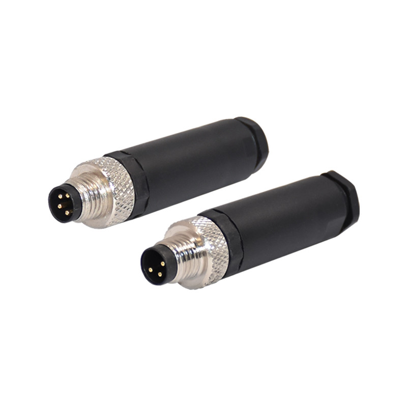 M8 Waterproof 3pin 4pin Male Female Right Angle Straight Assembly Sensor Connector